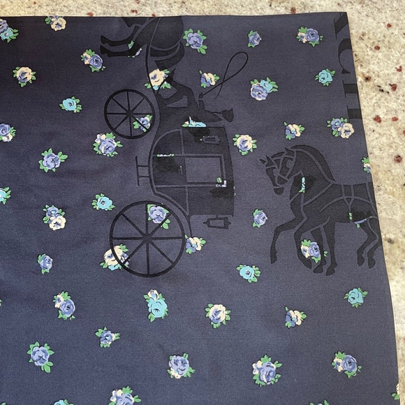 Horse And Carriage Tea Rose Print Silk Bandana from Coach - Picture 3 of 7